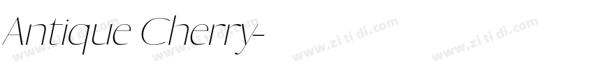 Antique Cherry字体转换